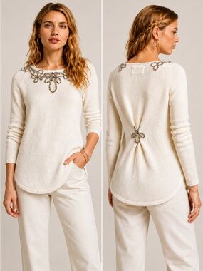 Anthropologie Angel of the North Bobine Tunic Sweater